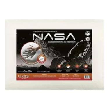 Imagem de Travesseiro Nasa-X Duoflex Bege Para fronha 45cmx65cm Espuma 100% poliuretano
