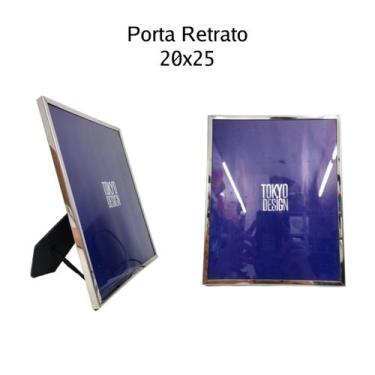 Imagem de Porta Retrato Luxe 20X25 Tokyo Design Moldura para Fotos, Prata