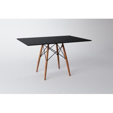 Imagem de Mesa Eames 6 Lugares Base Madeira Tampo Mdf Retangular 120cm - UP HOME