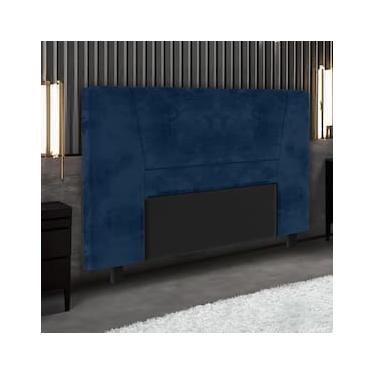 Imagem de Cabeceira para Cama Box King Size Portobel Amanda com Revestimento em Suede
