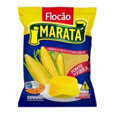 Imagem de KIT 10 FLOCÃO Marata Farinha De Cuscuz Milho 500g