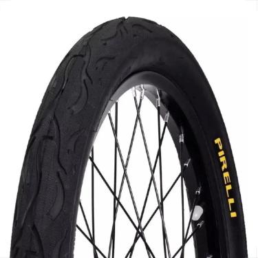 Imagem de Pneu Pirelli Tornado Beta Aro 26 X 2.125 Flame Fogo Balão Slick Bicicleta Montadinha motorizada manobras