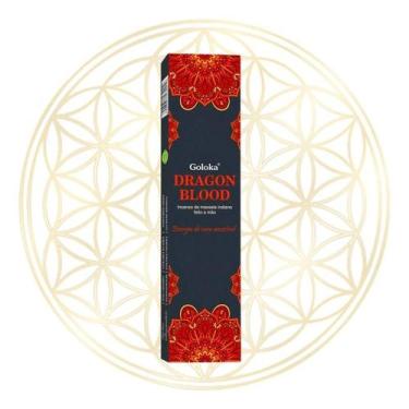Imagem de Incenso Goloka Indiano Vareta Linha BLACK, Dragon Blood