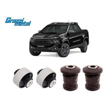 Imagem de 4 Bucha Balança Bandeja Dianteira Fiat Toro 2018 2019 2020 - Grazzimet
