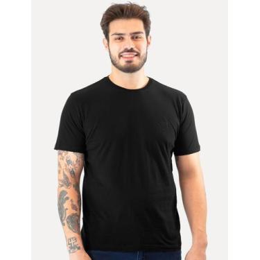Imagem de Camiseta Guess Masculina Bordado Peito Preta, S/P