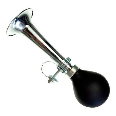 Imagem de Buzina Padeiro Personalizada Corneta Cromo Air Honk Black