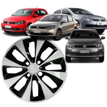 Imagem de 1 Calota Modelo Gol Voyage G5/G6 2013 Aro 14 Cubo Baixo Parafuso Grid