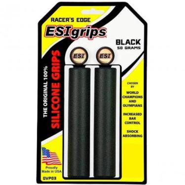 Imagem de Manopla Esi Grip Racers Edge Bike MTB Gel Silicone Original, Preto