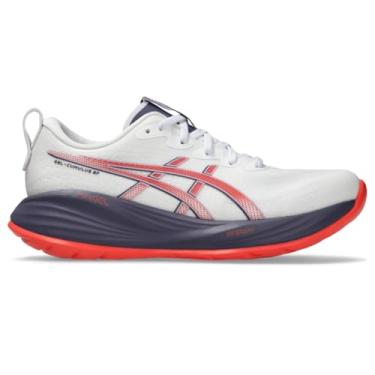 Imagem de ASICS Tênis de corrida feminino Gel-Cumulus 27, Branco/roxo acinzentado, 42