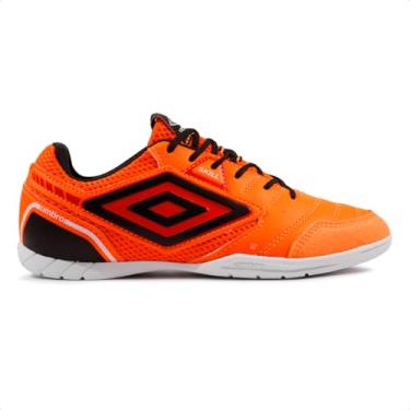 Imagem de Chuteira Umbro Skill Futsal Laranja e Preta 40