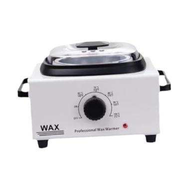 Imagem de Kokiya Máquina de aquecimento de pote de fusão de cera, tampa transparente, aquecedor, temperatura ajustável para remoção de pelos, equipamento de salão para