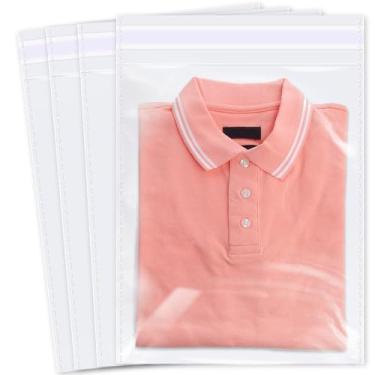 Imagem de iMailer - 500 peças – Sacos grandes de celofane de 30,5 cm x 38,1 cm – Sacos de poliéster transparentes autovedáveis para impressões, fotos, documentos, roupas, camisetas