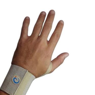 Imagem de Munhequeira De Pulso Elástica para Tendinite Cor Bege - Ideal Produtos