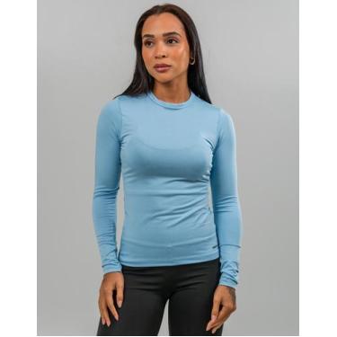 Imagem de 2 Camisetas Proteção UV 50+ Feminina Térmica Camisa Manga Longa Blusa 
