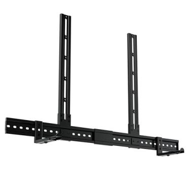 Imagem de ECHOGEAR Suporte de barra de som XL para alto-falantes de até 9 kg – Fixa-se a TVs de até 218 cm ou pinos de madeira de 40 a 61 cm – Design universal e extensão de 6,6 cm para Dolby Atmos – Fácil