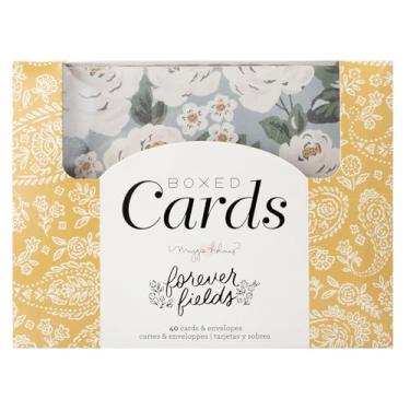 Imagem de Cartões e envelopes Maggie Holmes em branco, pacote com 40 envelopes A2 com cartões variados para todas as ocasiões, apenas porque e notas de agradecimento - 10 designs exclusivos, Forever Fields