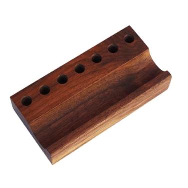 Imagem de BLWOTMOR Porta-canetas de Madeira Multiuso para Lápis, Sala de Estar, Espaço de Trabalho, Casa, Apartamento, B, Tamanho real