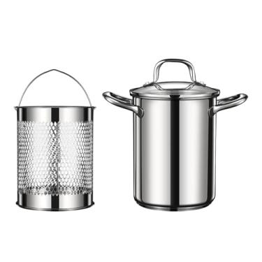 Imagem de ＫＬＫＣＭＳ Panela com cesta para fritar e cozinhar espaguete