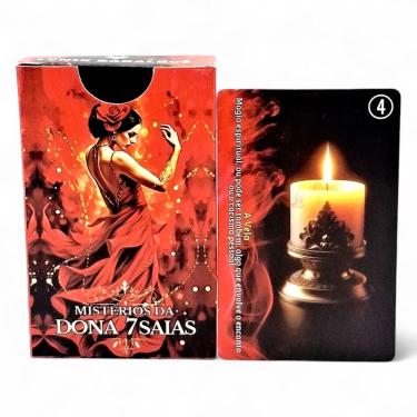 Imagem de Taro Mistérios da Dona 7 Saias 36 Cartas Autoexplicativas