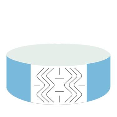 Imagem de Pulseiras de papel descartáveis, 800 unidades, 16 cores, impermeável, para eventos, identificação hospitalar, festa (azul claro)