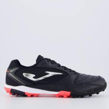 Imagem de Chuteira Joma Dribling Society Preta e Vermelha, 39