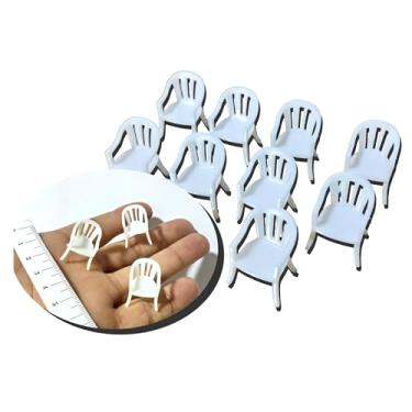 Imagem de 10 cadeiras escala 1:43 miniatura, maquetes diorama terrários 1/43 (tipo 1)