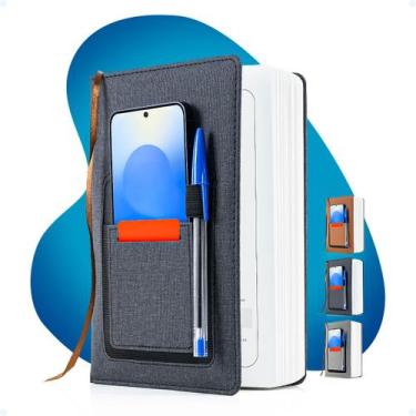 Imagem de Caderno Capa Dura Executivo Data Marca Paginas Porta Caneta - Tex Web