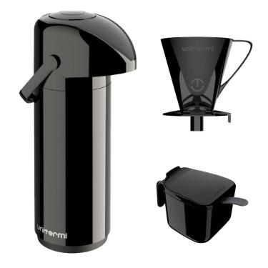 Imagem de Garrafa Térmica 1L Para Café Chá Chimarrão Unitermi + Filtro