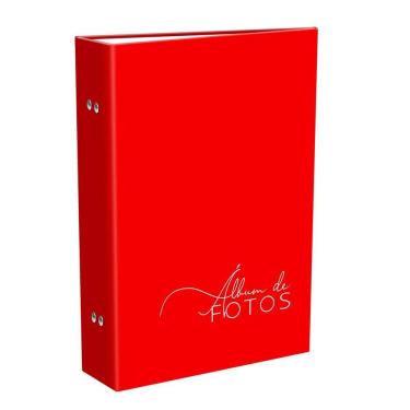 Imagem de Album De 200 Fotos 10X15 Vermelho Amor Love Namoro Sempre