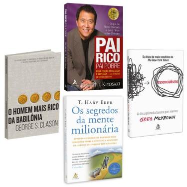 Imagem de Kit 4livros, Pai Rico, Pai Pobre + O Homem Mais Rico da Babilônia + Os