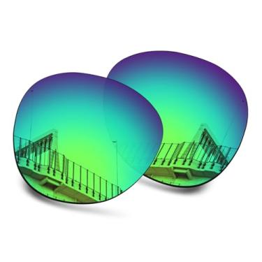 Imagem de Well-aimed Lentes de substituição compatíveis com óculos de sol Oakley Coinflip OO4144 - irídio verde polarizado