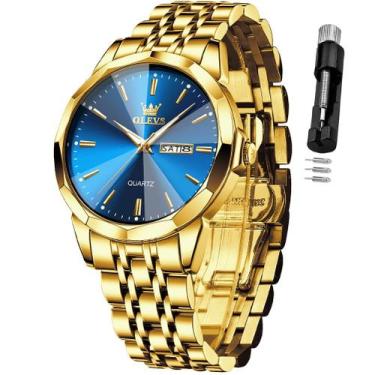 Imagem de Relógio OLEVS Men Easy Read Business Dress Analog Quartz