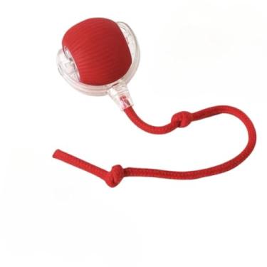 Imagem de Bola Brinquedo Bolinha Para Gato Cachorro Auto Magico Elétrico Pets Usb Recarregável(Bola de cauda vermelha)