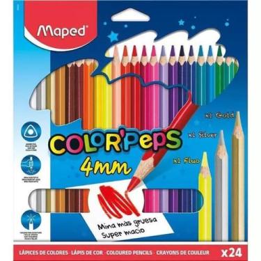 Imagem de Lápis de cor Maped color peps 4mm com 24 cores