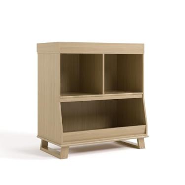 Imagem de Storkcraft Cômoda moderna de trocador de berçário (madeira flutuante) – Certificação GREENGUARD Gold, cômoda de bebê com trocador