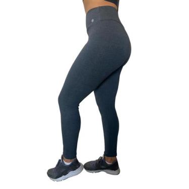 Imagem de Kit 3 Calças Legging Cotton Feminino - Suport Fitness, P, Feminino, Pr