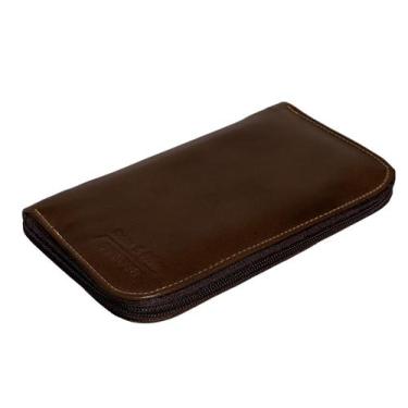 Imagem de Carteira Para Viagem Com Ziper Porta Celular Passaporte Cartao Em Cour