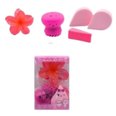 Imagem de PARIS KIT 2 ESPONJAS + PIRANHA + ESCOVA LIMPEZA FACIAL