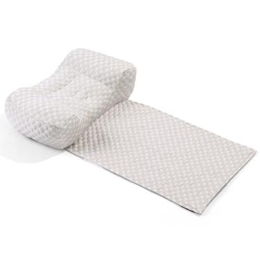 Imagem de BALAPET Almofada de pescoço de espuma viscoelástica desfiada para poltronas, almofada ergonômica de encosto de cabeça para alívio da dor no pescoço e suporte cervical, adequada para dormir de lado em