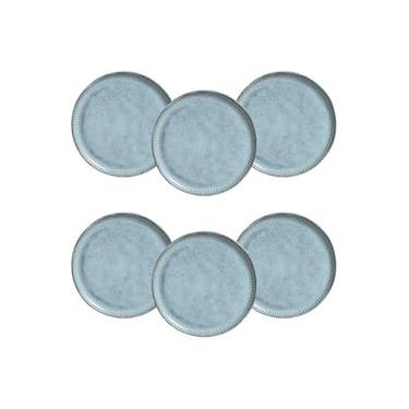 Imagem de Conjunto de Pratos de Sobremesa Porto Brasil Linhas Breeze Azul 21,5cm - 6 Peças