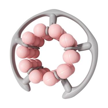 Imagem de FashionCha Rolo de massagem 30 rodas 360° massagem de tecido profundo braçadeira de perna fáscia rolo muscular para braço casa interior, Rosa