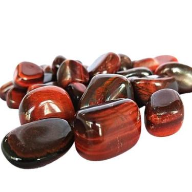 Imagem de Pedra Olho de Boi Rolada até 2cm Cristal natural da realização e do po