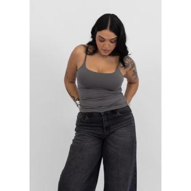 Imagem de Blusa Alcinha Chumbo - Martina Oficial, P