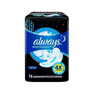 Imagem de Absorvente Always Com Abas Noturno Seca c/8un