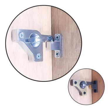 Imagem de 2X Trinco Inteligente Reversivel Porta Correr Abrir Madeira