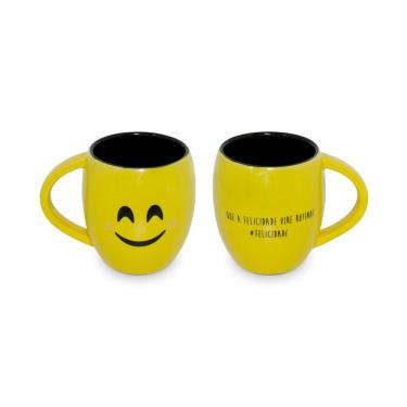 Imagem de Caneca de Ceramica Emojis Felicidade 10X8cm