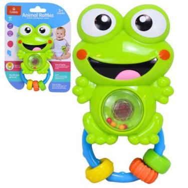 Imagem de Brinquedo Chocalho Sapinho Com Luz E Som - Castela - Castela Brasil