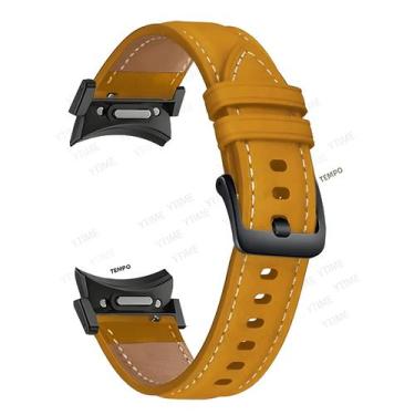 Imagem de Pulseira De Couro Para Samsung Galaxy Watch 7 6 5 4 Classic pro FE Sem