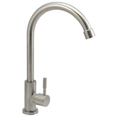 Imagem de Torneira De Mesa Bica Móvel Steel Inox Para Pia 9502 - 771096 - Stoc