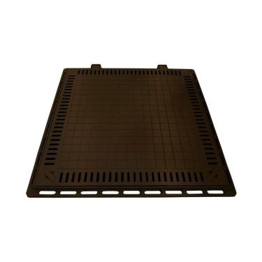 Imagem de Tampa Casa Máquina Piscina Lisa Articulada Grelha 80x80cm M
